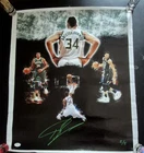 Giannis Antetokounmpo autographed signed 21x24 canvas Milwaukee Bucks JSA COA