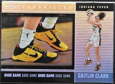 2025 Panini WNBA Caitlin Clark Chronicled Shoe Game Holo #75 + Base Card