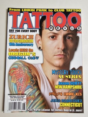 Linkin Park Chester Bennington Tattoo Revue Magazine Very Rare