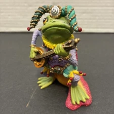 Pre-Owned*Camelot Frogs Sculpture Collection "Jumping Jester"
