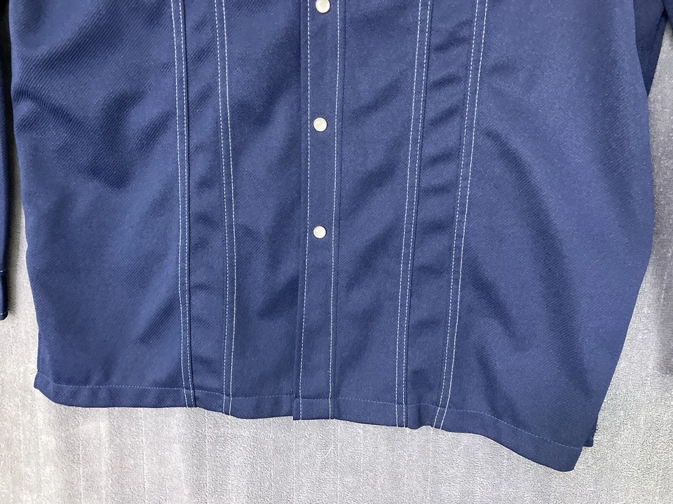 De Colección Años 70 Wrangler Western Rodeo Traje de Ocio Chaqueta Para Hombres XL Perla Snap Poli EE. UU. Foto 4 de 4