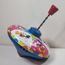 Vtg Straco Walt Disney Mickey Mouse Metal Tin Spinning Toy Top 1978 USA