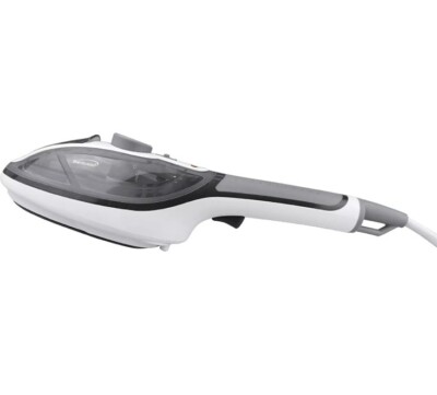 Brentwood Clothes Steamer and Iron Non-Stick, Handheld, White/Black 
