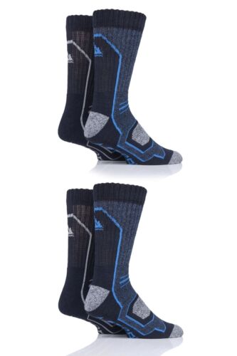 SOCKSHOP Storm Bloc Men's Technical Cushioned Boot Socks w/ Arch Support 4 Pairs - Picture 1 of 6