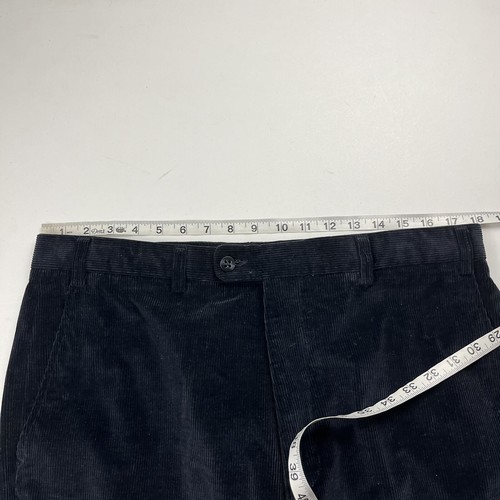 Vintage Zanella Corduroy Pants Navy Blue Neiman Marcus Benny 36x30 Italy Made - Picture 7 of 11