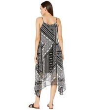 NWT NORDSTROM KAREN KANE BLACK WHITE SLEEVELESS MIDI DRESS LARGE $160