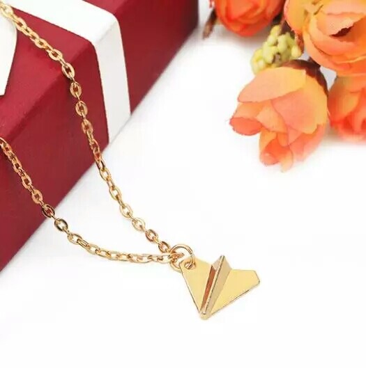 One Direction necklace Paper Airplane Pendant 925 Sterling Silver