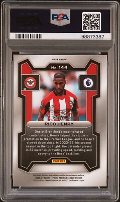 2023-24 Panini Prizm Premier League #144 Rico Henry Genesis PSA 10