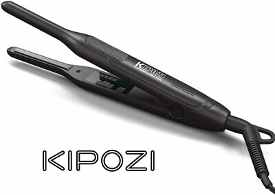 KIPOZI 3/10'' Pencil Small Flat Iron Hair Straightener Curling Pixie Cut Bangs US
