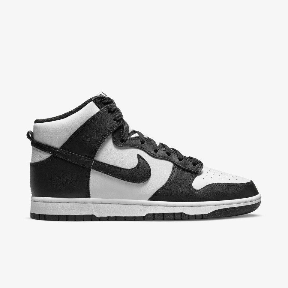 Nike Dunk High Retro Panda Sneakers Scarpe DD1399105 Hi Nero Bianco