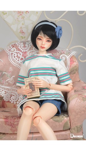 Dollmore 1/3 BJD 22" doll clothes SD - GSTBXS T Shirt (W Green) - Picture 2 of 8