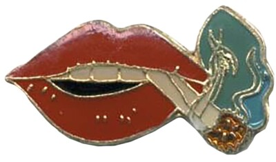 Pack of 24 Smoking Mouth Bike Motorcycle Hat Cap Lapel Pin HP1371