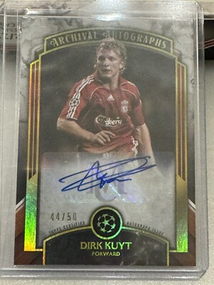 2022-23 TOPPS Museum Collection DIRK KUYT Liverpool Feyenoord AUTO GOLD /50