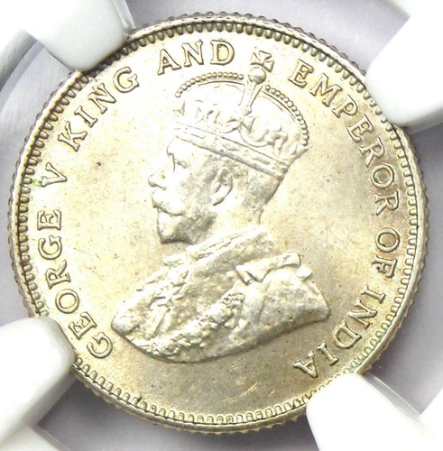 1926 Straits Settlements George V 10C Coin - Certified NGC MS63 (BU UNC)