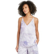Tie-Dye Satin Sleep Camisole Stars Above Large Purple Sleep Women NWT
