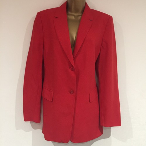 Ladies Blazer Jacket Size 12 Red BASLER 
