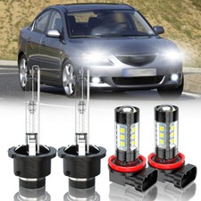 For Mazda 3 2004 2005 2006 2007 2008 2009 D2s Hid Headlight H11 Led Fog Light 4x For Mazda 3 2004 2005 2006 2007 2008 2009 D2s Hid Headlight H11 Led Fog Light 4x
