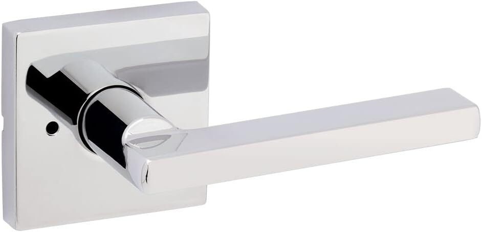Kwikset Halifax Privacy Door Lever with Lock for Bathrooms-image