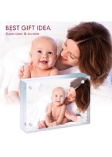 Acrylic Picture Frame Clear Magnetic Desktop Display Double Sided 3.5 X 2.5 5 Pk