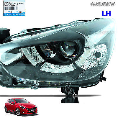 LH Left Projector Head Lamp Light For Mazda 2 Sedan Hatchback 2015