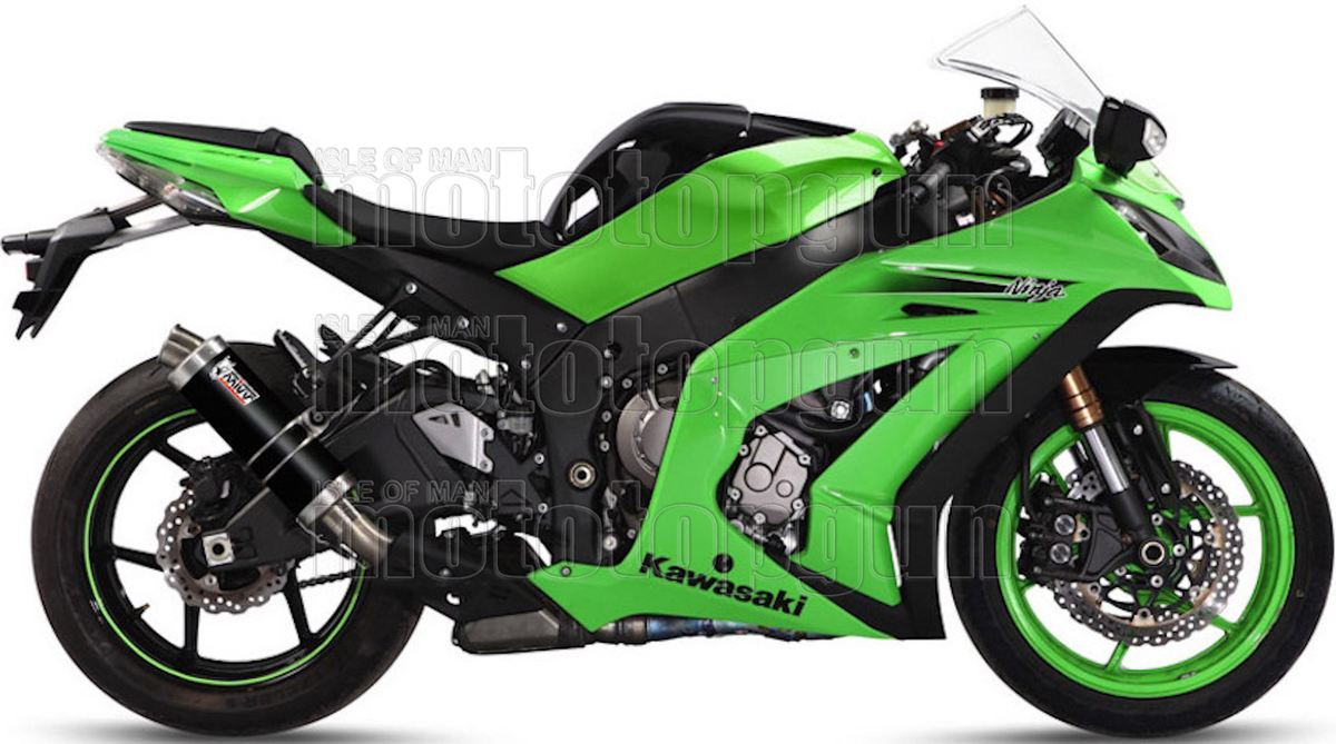 R MIVV EXHAUST GP STEEL BLACK KAWASAKI ZX-10 ZX10 R 2014 14 2015 15