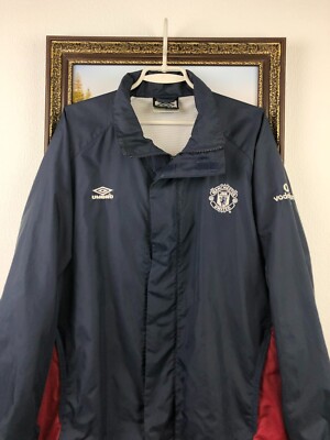 Vintage 90's Manchester United Football Soccer Jacket Windbreaker