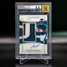2021 National Treasures Kenneth Gainwell RPA Gold Holo /10 RC BGS 8.5