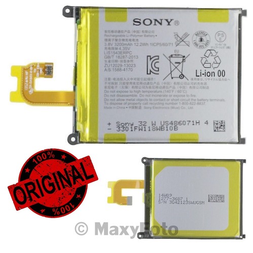 SONY BATTERIA ORIGINAL 1277-3687 LIS1543ERPC 3200mAh PILA LITIO PER XPERIA Z2 - Imagen 2 de 3