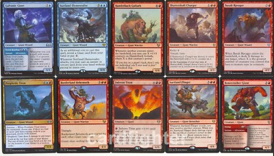 Custom Giant Tribal Commander EDH Deck - Aegar, the Freezing Flame - MTG Custom Giant Tribal Commander EDH Deck - Aegar, the Freezing Flame - MTG