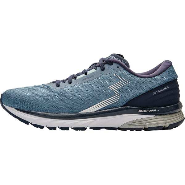 361 Degree Men's Strata 5 Running Shoes, Storm/Black Iris, 14 2E Wide US
