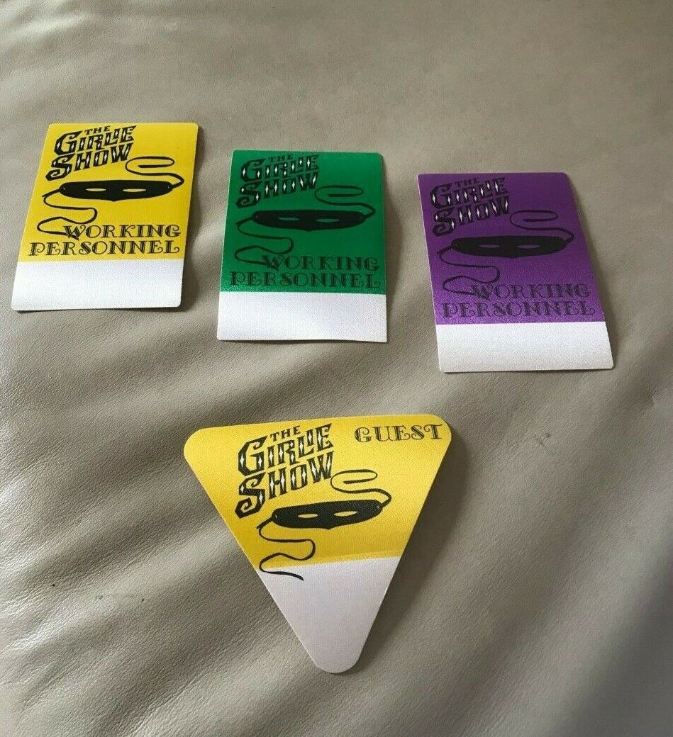 4x Madonna Backstage passes The Girlie Show Original 1993 4x Madonna Backstage passes The Girlie Show Original 1993