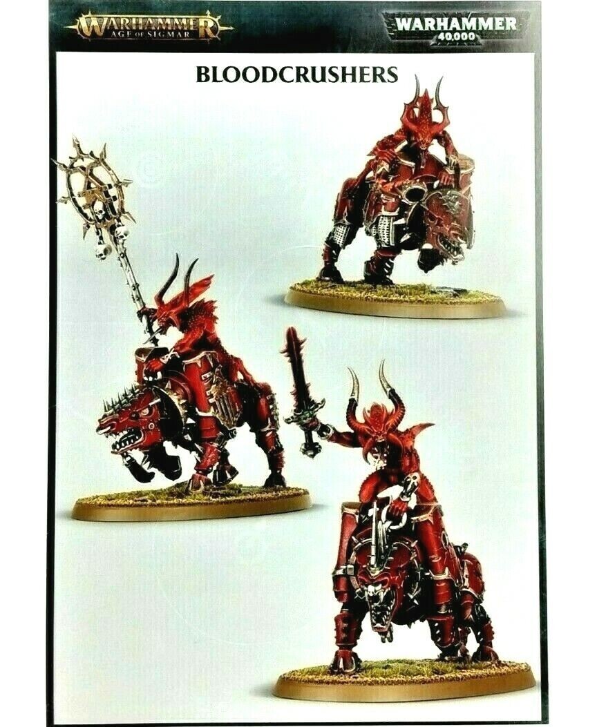 Bloodcrushers of Khorne (3) Warhammer AoS 40k TOW Daemons of