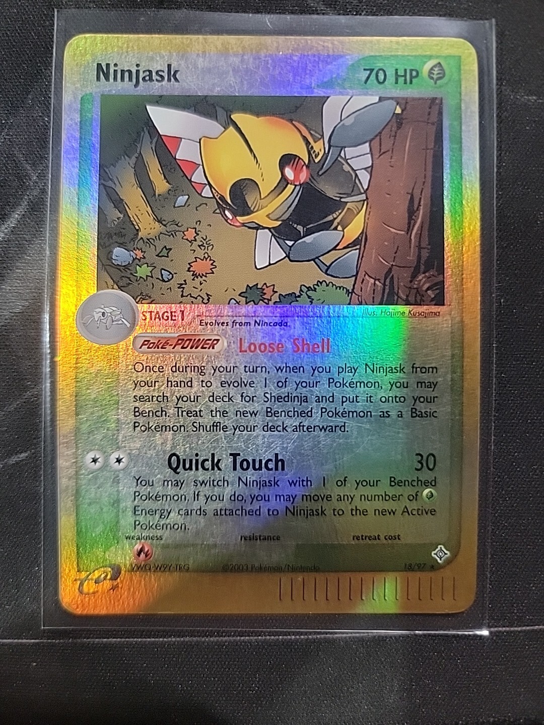 Pokemon TCG Card 2003 Dragon eCard Ninjask 18/97
