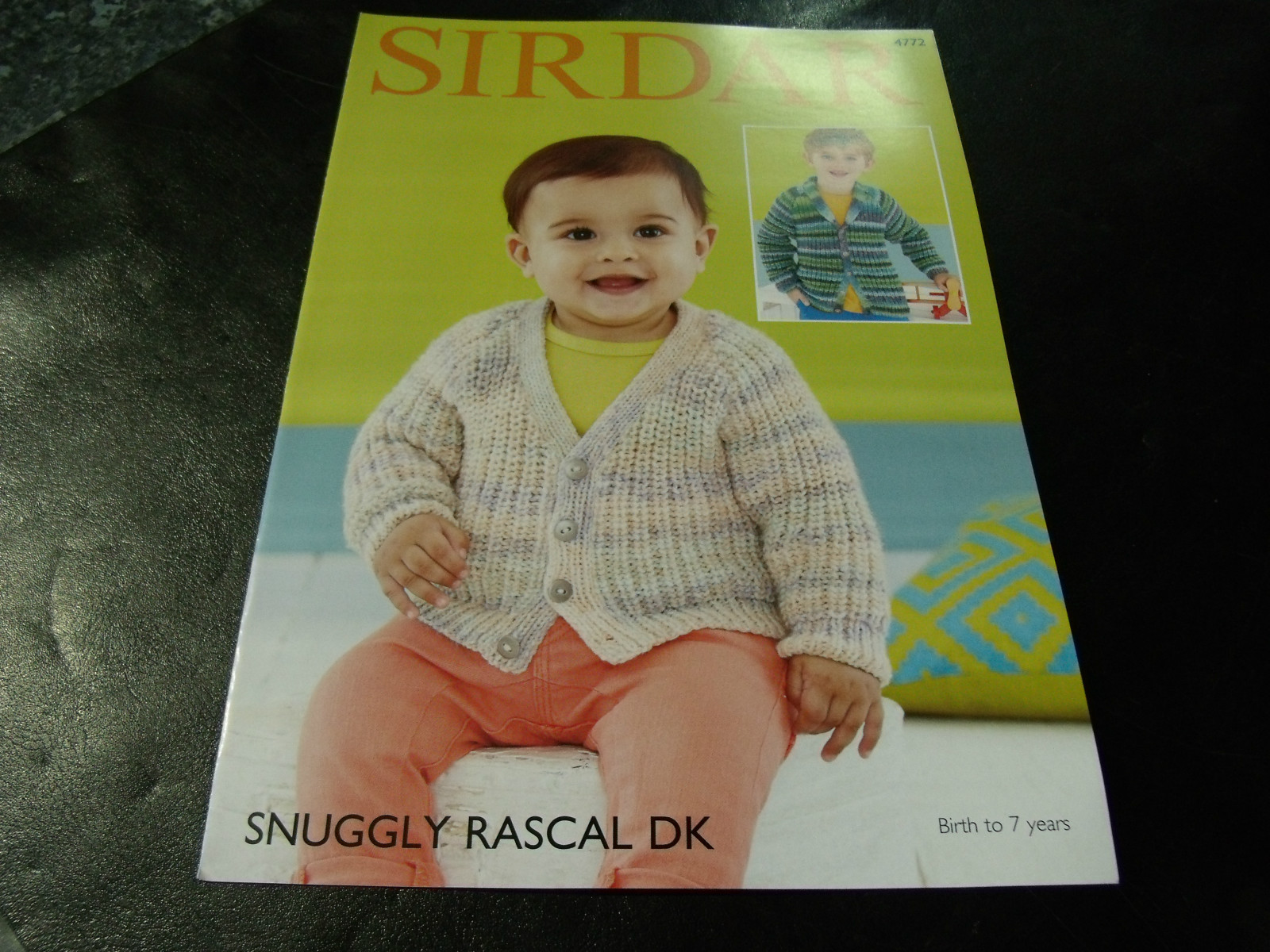 Sirdar Snuggly Double Knitting Pattern 4772  Birth to 7 Years Cardigans 2 Design