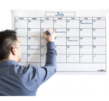 Monthly Dry Erase Wall Calendar Planner Whiteboard: Wipe Off Erasable Calendar