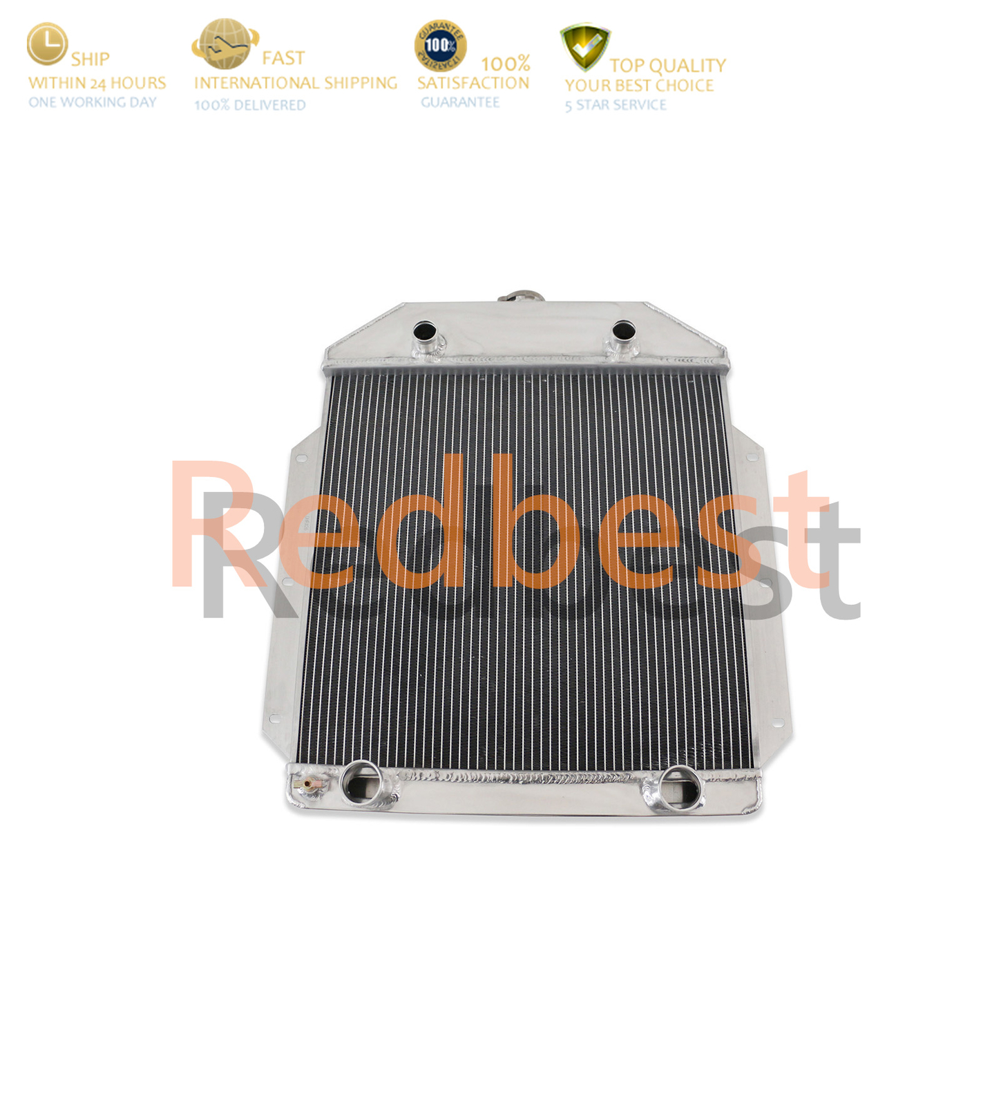 Fits 1949-1953 1950 Ford Cars Flathead Configuration 4Rows All Aluminum Radiator