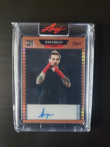 SEAN O'MALLEY SSP /50 AUTO Semi-Transparent 2023 Leaf Pro Set Pure "89" ORANGE  - Picture 1 of 5