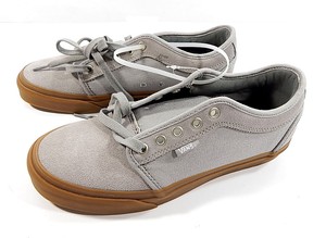 vans chukka low pewter & gum skate shoes