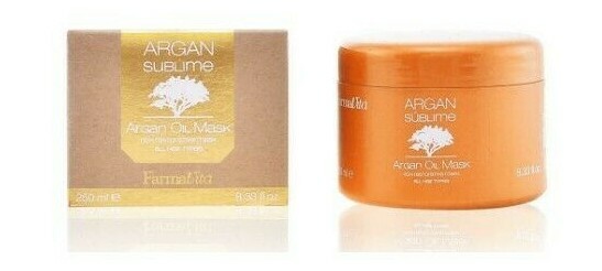 Masque hydratation Farmavita Argan Oil 250 ml pour brillance cheveux