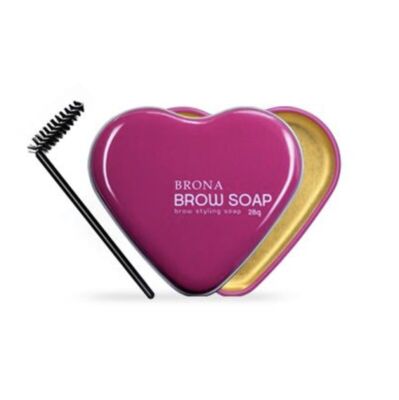 BRONA Augenbrauen Styling Seife Wachs mit Pinsel Make-up wasserfest Augenbrauen formendes Gel
