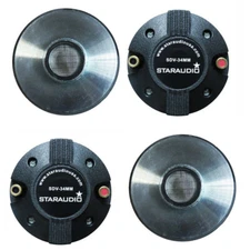 4-Pack 1.35" 8 Ohms 34MM Titanium Screw-On Horn Driver Tweeters  For PA Speaker