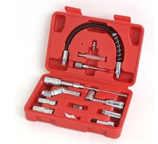 12pcs Grease Gun Accessory Set with Couplers, Nozzles, Adapters and Flex Hose