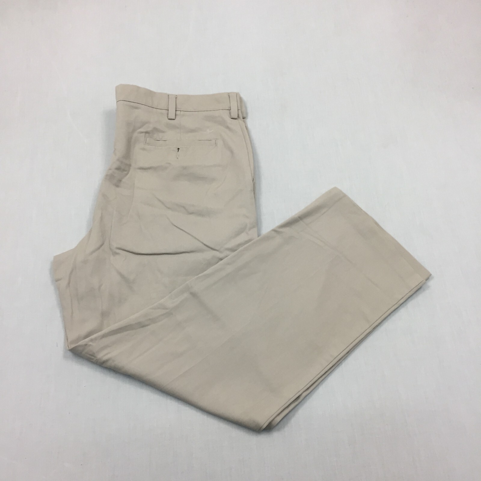Dockers Mens Straight Fit Beige Chino Cotton Pants 40W 30L