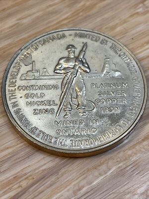 Confederation 1867 Ontario Canada Mining Challenge Coin KG JD