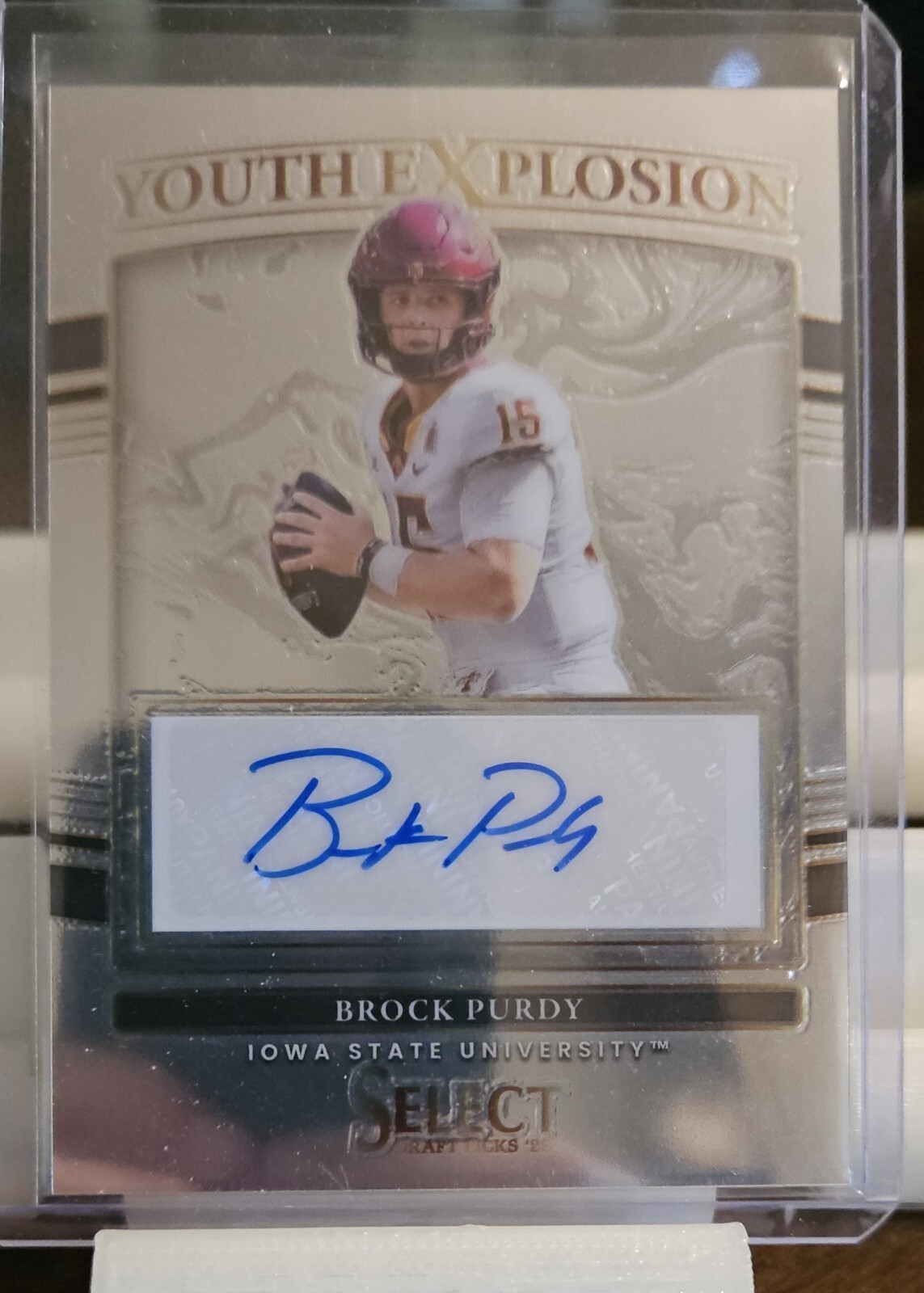 2022 Select Draft Collection Brock Purdy Youth Explosion Silver Rookie Auto