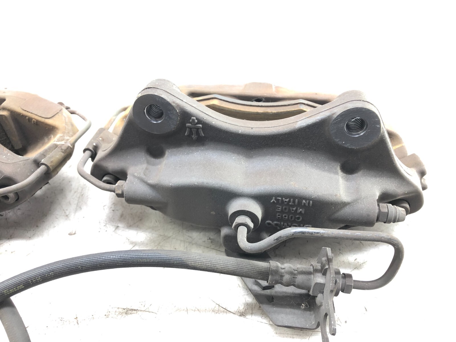 2014-2019 MASERATI GHIBLI S AWD LEFT RIGHT REAR BRAKE CALIPERS X2 OEM BREMBO.