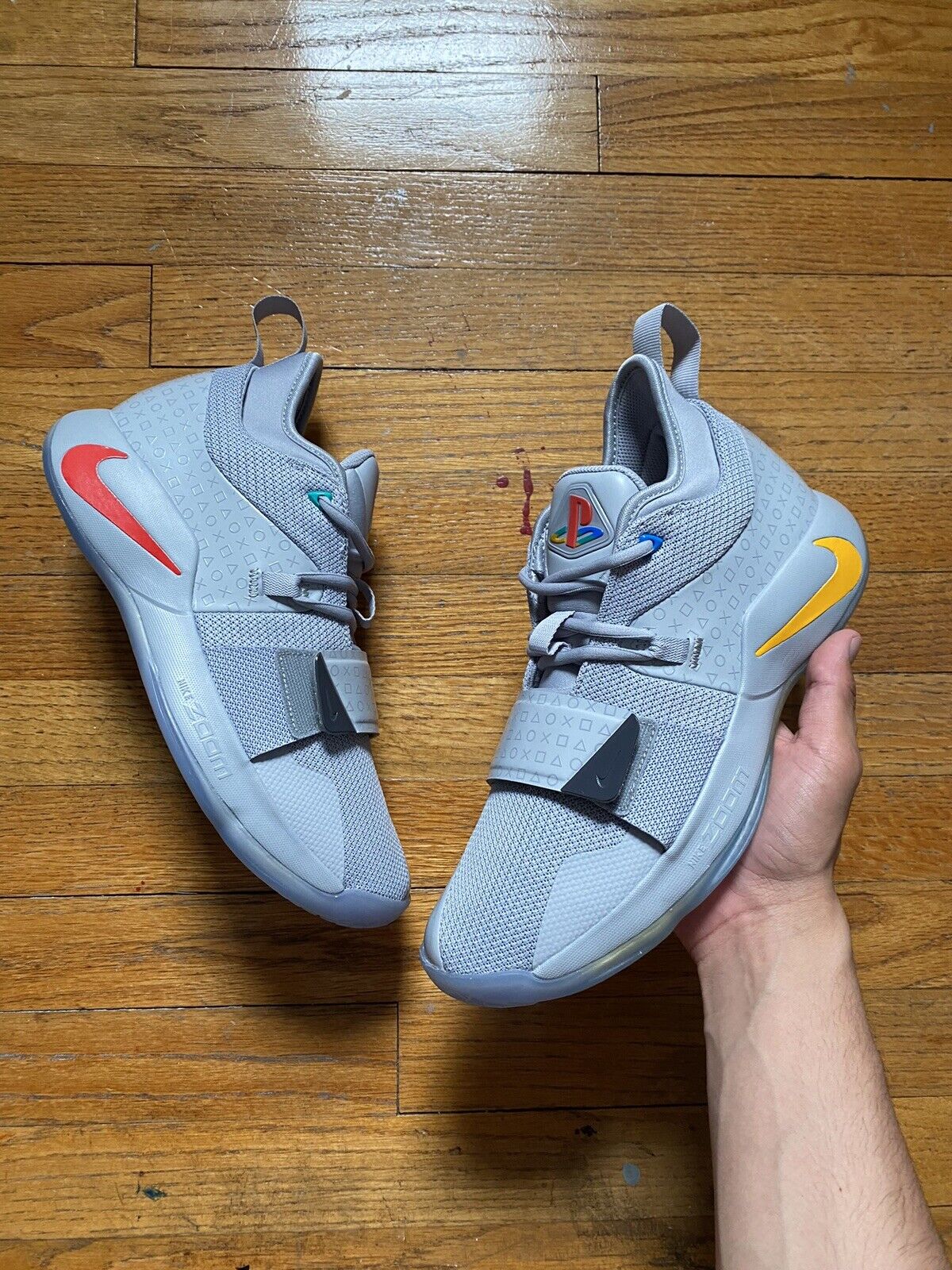 Nike PG 2.5 x PlayStation Grey Multi-Color 2018 Size 9 - Deadstock New |