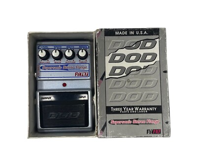 DOD FX747 Supersonic Stereo Flange Analog Flanger Pedal w