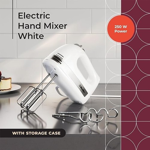 Mueller Electric Hand Mixer, 5 Speed 250W Turbo Heavy Duty with Storage