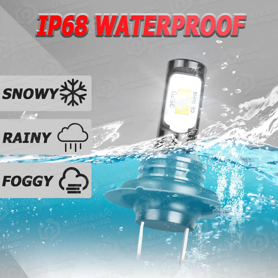 For Mercedes C Class W204 2007-14 Xenon White Led Fog Side Light Headlight Bulbs - Image 3 of 4